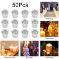 thumbnail image 3 of Minxio Small Candle Insert Metal Decorative Tea Light Holder, 50pcs, 3 of 9