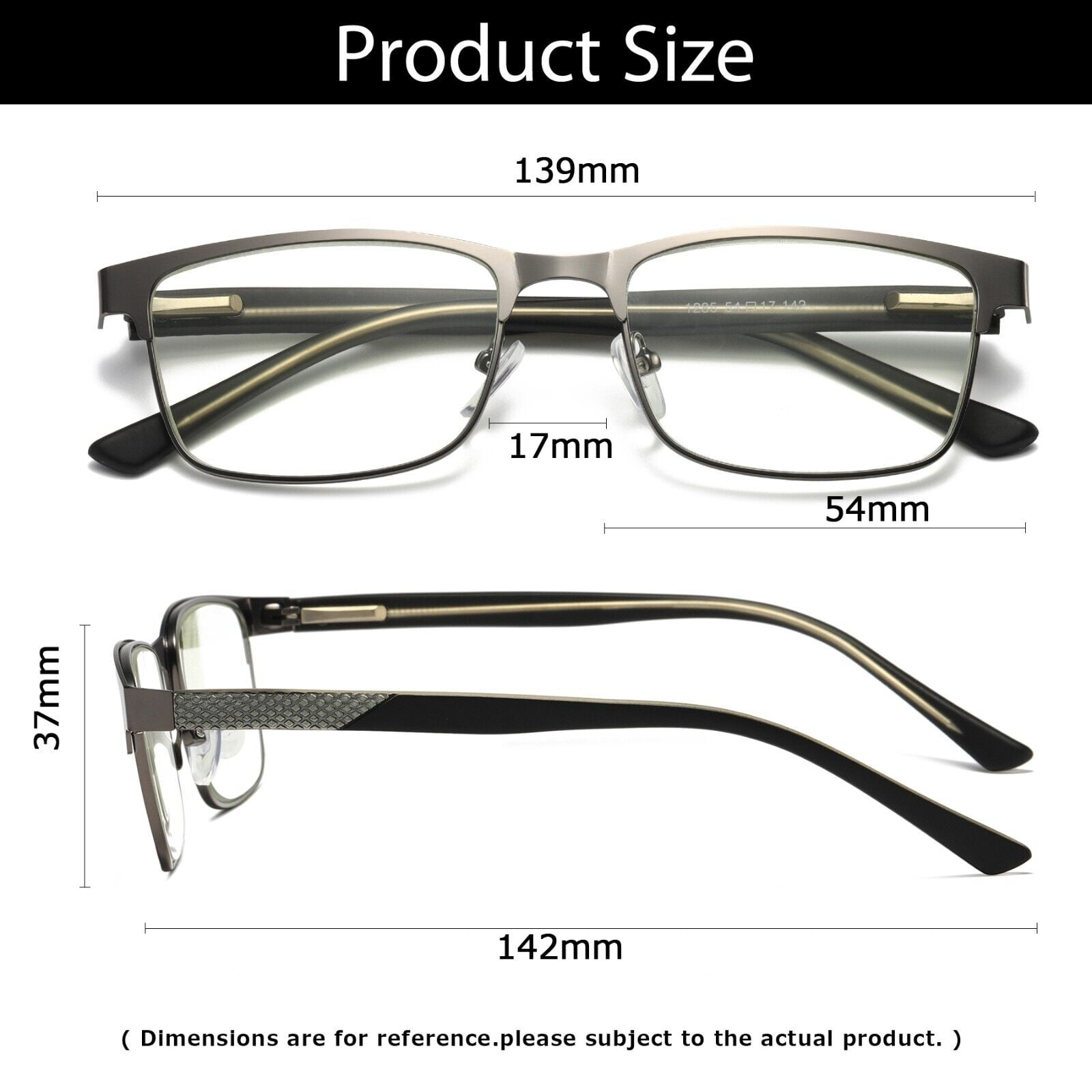 8 Pairs Mens Metal Frame Spring Hinge Blue Light Blocking Reading Glasses Readers +4.00
