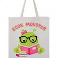 thumbnail image 4 of Inktastic Book Monster Girl Tote Bag, 4 of 4