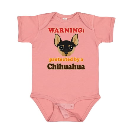 

Inktastic Protected by a Chihuahua Dog Gift Baby Boy or Baby Girl Bodysuit