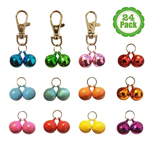 Bemix Pets Cat Collar Bells, 24Pack, Dog Collar Bells Bemix Pets Cat Collar Bells, 24Pack, Dog Collar Bells