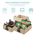 thumbnail image 6 of Best Choice Products Set of 4 16x12in Woven Water Hyacinth Pantry Baskets w/ Chalkboard Label, Chalk Marker - White, 6 of 7