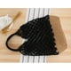thumbnail image 4 of Bolsa de Embrague Bolsa de verano Bolsa de tejido de Negro Zulema bolsos de hombro de paja para mujer, 4 of 7