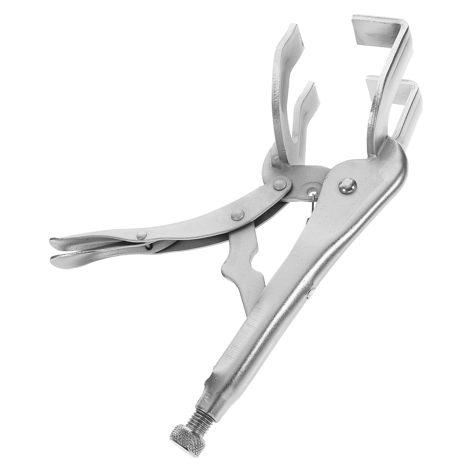 Uonlytech Adjustable Locking Welding Pliers, Silver Steel for Repair Use