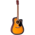thumbnail image 4 of Fender FA Series Dreadnought Acoustic-Electric Guitar - 2-Color Sunburst w/ Hard Case, 4 of 8