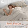 thumbnail image 5 of Vintage Botanical Duvet Cover Set, Spring Floral Summer Botanical Rustic Soft Duvet Cover Queen Size Bedding Set 4 Pieces, 1 Quiltcover and 2 Pillowcases with Zipper, 1 Bed Sheet for All Seasons, 5 of 9
