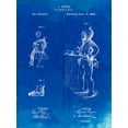 thumbnail image 2 of Borders, Cole 15x18 White Modern Wood Framed Museum Art Print Titled - PP811-Faded Blueprint Firefighter Suit 1880 Patent Poster, 2 of 4