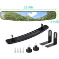 thumbnail image 4 of czcpp-Golf Cart Rear View Mirror 16.5 Inch Extra Wide Panoramic Golf Cart Rear View Mirror Fit for EZGO, Yamaha, Club Car, 4 of 4