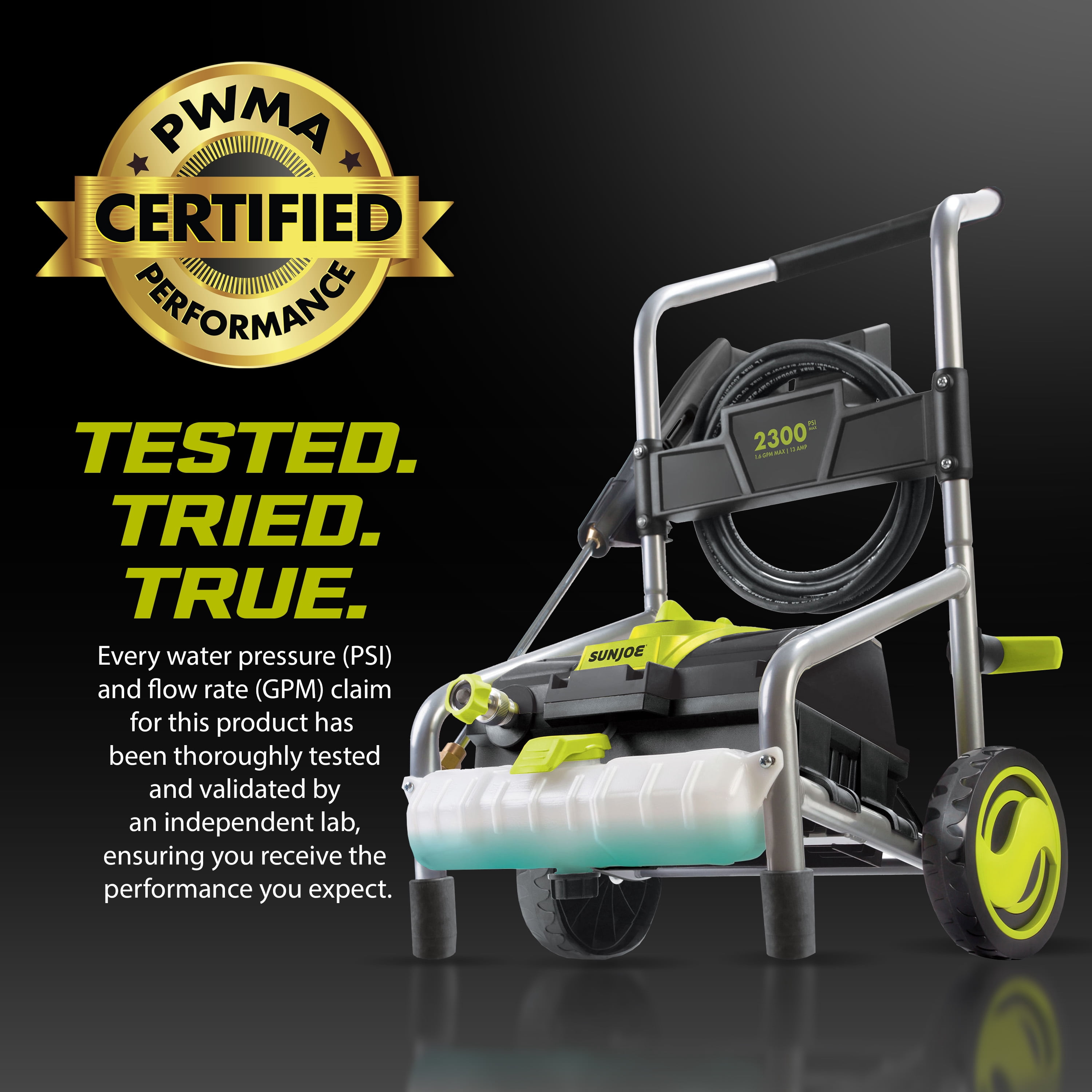 Sun Joe Electric Pressure Washer W/ Extension Wand, 13-Amp, 2300-PSI, 1.6-GPM