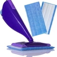 thumbnail image 4 of Paquete de 4 almohadillas de microfibra para fregona, compatibles con recambios de almohadillas de microfibra reutilizables Swiffer de 12.0 x 6.0 in., 4 of 5