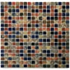 Solistone Terrene 12 in. x 12 in. Calypso Glazed Multicolor Porcelain Mosaic Wall Tile, Case of 10