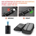thumbnail image 6 of Vacuum Backpack for Travel Water Resistant , Kabaqoo 60L Expandable Vacuum Compression Bag with Electric Vacuum Pump, TSA Lock, Wet Dry Separation, Gifts, 6 of 16