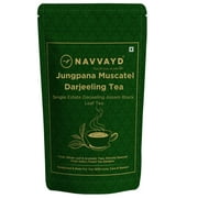 NAVVAYD Jungpana Muscatel Darjeeling Tea (100g, 50 Cups), with Muscatel Taste of Grapes, Loose Leaf - Enjoy Hot or Cold