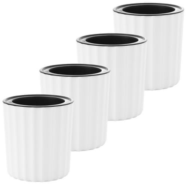 4 Pcs Indoor Plant Pots for Plants Planter Posie Self Watering Plastic Flowerpot Cylinder