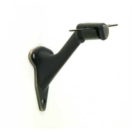 Nickel Aluminum Handrail Bracket - Stone Mill Hardware - Light Duty Handrail Bracket in Oil Rubbed Bronze