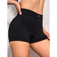 thumbnail image 4 of VIPONES Jeans Shorts Womens High Waisted Stretchy Sexy Butt-Lifting Hot Blue Denim Shorts(301,M), 4 of 5
