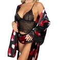 thumbnail image 2 of Women's Satin 2 Piece Robe and Nightgown Set, 2 of 6