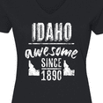 thumbnail image 4 of Inktastic Idaho Awesome Since 1890 Women's V-Neck T-Shirt, 4 of 5