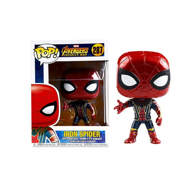 Funko POP The Avengers Action Figures Spider-Man Iron Man Black Panther Anime Model Ornaments Periphery Gifts Toys for Children