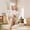 B-beige, variant on Green Hanging Hammock Chair Swing with Pocket and Cushions