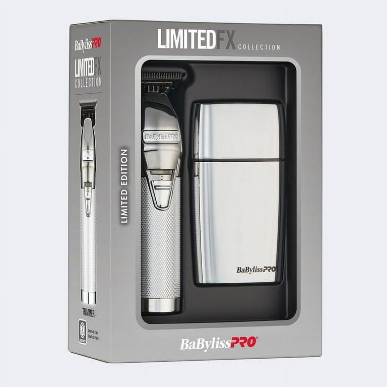 BabylissPRO LimitedFX Silver Trimmer + Double Foil Shaver