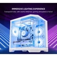 thumbnail image 6 of Hoengager Gaming PC -AMD Ryzen 5 9600X 6-Core 3.9 GHz, Radeon RX 9060 XT 8G, 16GB DDR5 RAM , 1TB PCIe SSD, WIFI with Bluetooth Windows 11-White, 6 of 13