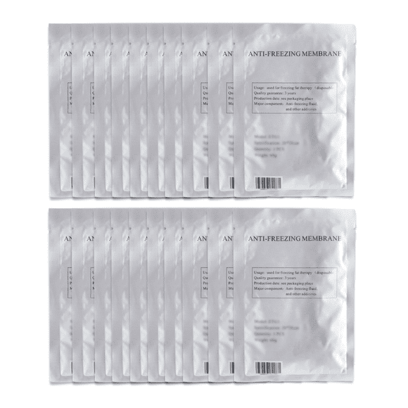 20 Membranas Cryolipolisis Anticongelante para crioterapia de succion mediana 27X30 cm, congela grasa y esculpe el cuerpo sin dañar la piel