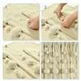thumbnail image 2 of Lush Decor Boho Pom Pom Tassel Linen Window Curtain Panel (Single Panel), 63" L x 52" W, Blush, 2 of 7