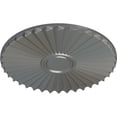 thumbnail image 3 of Ekena Millwork 19 3/4"OD x 1 3/8"P Shakuras Ceiling Medallion (For Canopies up to 5"), Hand-Painted Silver, 3 of 5