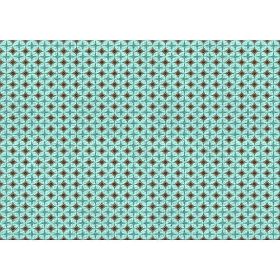 Ahgly Company Machine Washable Indoor Rectangle Transitional Dull-Sea Green Area Rugs, 6' x 9'