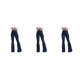 thumbnail image 1 of Guardurnaity Pantalones vaqueros de pierna ancha para mujer, pantalones largos de cintura alta, pantalones vaqueros informales elásticos de Type1 NO1, 1 of 6