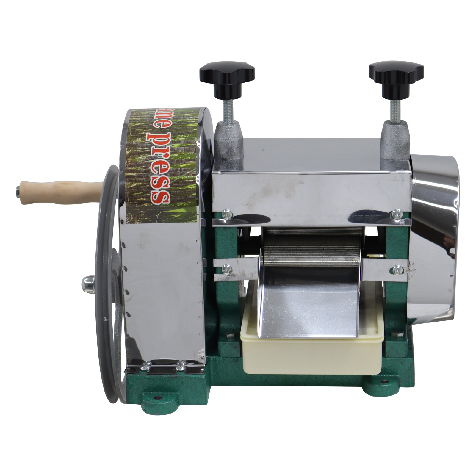 Techtongda Sugar Cane Juicer Manual Sugarcane Juice Machine Sugar Cane Juice Squeezer with 2 Knives