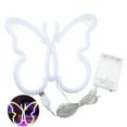 thumbnail image 2 of Tnobhg Butterfly Neon Sign Lamp Creative Shape Flicker-Free USB/Battery Operated LED Neon Light Wall Art Decoration, 2 of 8