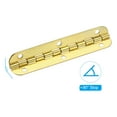 thumbnail image 3 of Uxcell Small Piano Hinge 2.6" x 0.6",90-Degree Jewelry Box Hinges with Screw, Gold 8 Pack, 3 of 7
