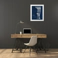thumbnail image 4 of Wild Apple Portfolio 4x14 White Modern Wood Framed Wall Art Titled - Architectural Rendering I Blueprint, 4 of 5