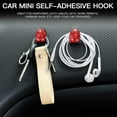 thumbnail image 5 of OTOSTAR 4 Pack Bling Crystal Car Mini Hook, Multifunctional Car Hanger Storage for Key, Earphone, Charging Cable, Purse, Universal Car Accessories (Red Crystal), 5 of 8