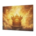 thumbnail image 3 of CozyNet Radiant Crown Resting On An Empty Throne, Symbolizing God Glory & Eternal Reign Wall Art Prints With Frame Canvas Perfect for Living Room & Bedroom, Ready to Hang, Wall Decor 12"x16", 3 of 10