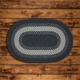 thumbnail image 1 of Colonial Mills Rug NG49R144X144 12 x 12 ft. North Ridge Round Braided Rug  Charcoal, 1 of 1