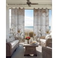 thumbnail image 3 of Vintages Flowers Black Out Curtains 63 Inch Long, Room Darkening Draperies Curtains Panels, Country Farmhouse Retro Botanical Floral Thermal Insulated Curtain for Bedroom Living Room 52"x63" 2 Panels, 3 of 8