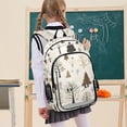 thumbnail image 7 of FORMRS Unisex School Backpack 17" Student Travel Bag with Laptop Compartment, Winter Forest, 7 of 7