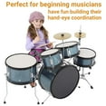 thumbnail image 7 of Ataucjin 5 Piece Kids Drum Set with Tom,Cymbal, Youth Junior Drum Kit with Hi-Hat, Pedal, Drumsticks and Seat for Beginner, Teens, 7 of 7