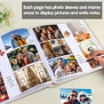 thumbnail image 4 of NestE Photo Album 4x6 600 Photos with Writing Space,4 x 6 Photo Book Linen Cover with Front Window, 4x6 Picture Album 600 Photos Photo Album Book for Wedding Kids Travel Family Baby Pictures (Beige), 4 of 15