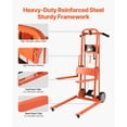 thumbnail image 4 of KFFKFF Manual Lift Stacker, Pallet Dolly with 330lbs Load Limit, Maximum Elevation of 42.9in, Winch Stacker, Versatile Pallet Truck Stacker Equipped with Rotating Wheels and Lifting Plate, 4 of 9