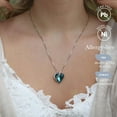 thumbnail image 2 of Leafael Necklaces for Women, Infinity Love Heart Pendant with Zircon Blue Birthstone Crystal for December, Jewelry Gifts for Wife, Silver Plated 18 + 2 inch Chain, Graduation Birthday Gift for Mom Her, 2 of 6