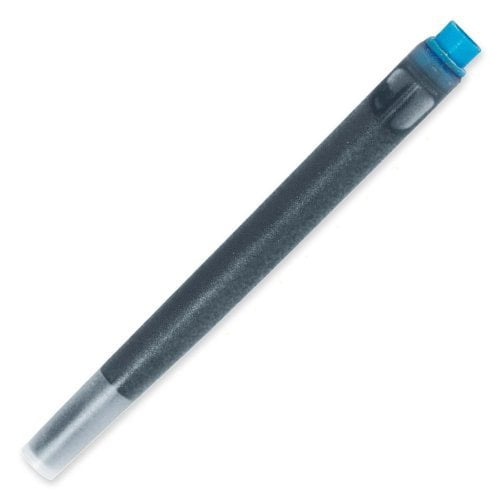 Parker 3016031PP Quink Permanent Ink Fountain Pen Refill Cartridges, 30