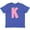 Vintage Royal Blue, variant on Inktastic Pink and White Polka Dots Letter K Youth T-Shirt