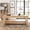 Natural, variant on BALANBO Farmhouse Executive Writing Desk with Drawers, Wood Computer Desk for Home Office, Large Rustic Workstation, Natural