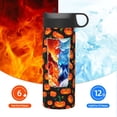 thumbnail image 6 of Fotbe Pumpkin Fallen Leaves Pattern 18oz Sports Insulated Kettle Stainless Steel Sports Insulated Kettle For Running Hiking Cycling Climbing Man'S Woman'S Water Bottle, 6 of 8