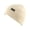 Beige, variant on Men Women Warm Winter Beanie Roll up Edge Knitted Skull Cap