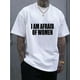 thumbnail image 1 of Summer Men's Loose Fit I AM AFRAID OF WOMEN Print T-shirt, Trendy Versatile Short Sleeved Tee For Daily Wear, Casual Sporty Tee, Summer Gifts, 1 of 9
